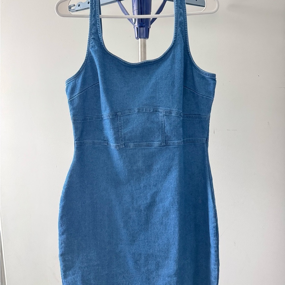 Derek Heart Blue Denim Mini Dress